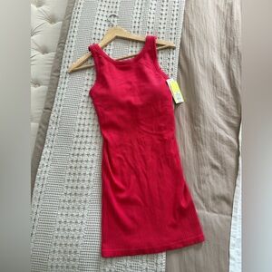 NEW All in Motion Red Ribbed Dress Size M